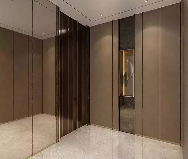 一梯一户私家电梯厅,私人电梯厅储物柜, 独有艺术壁龛彰显主人品味
