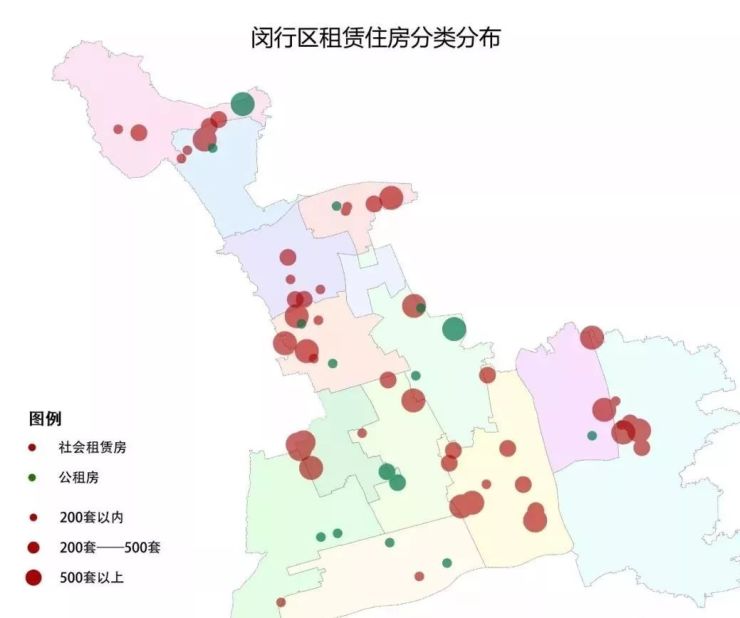 闵行区租赁住房地图发布,七宝仅有1051套房源