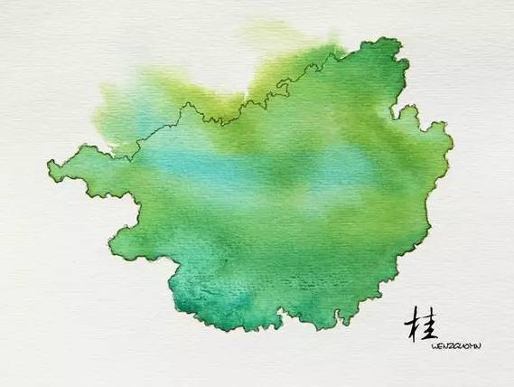 刚出炉的中国各省水墨地图,最后一个美翻了!