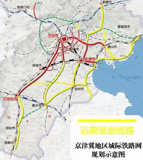 铁路网络,规划线路中会经过秦皇岛,而且京秦第二城际(遵化至秦皇岛)也