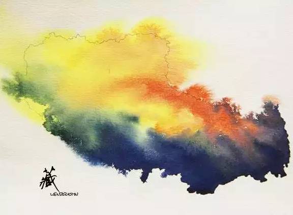 中国省份 水墨画图片