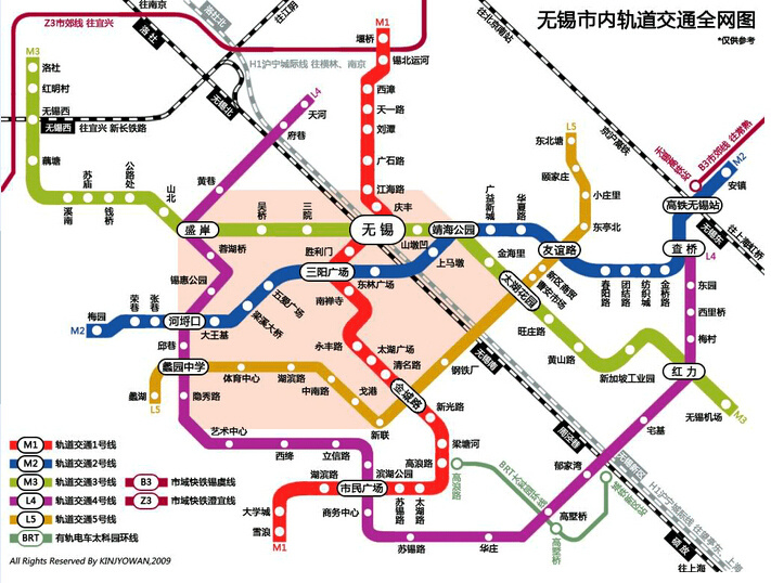 无锡地铁3号线、4号线何时开通? 细看锡城轨道