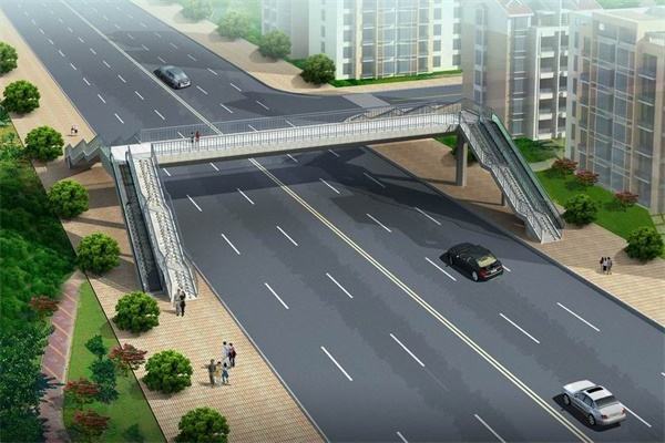 银川大阅城建过街天桥正源街部分路段半封闭